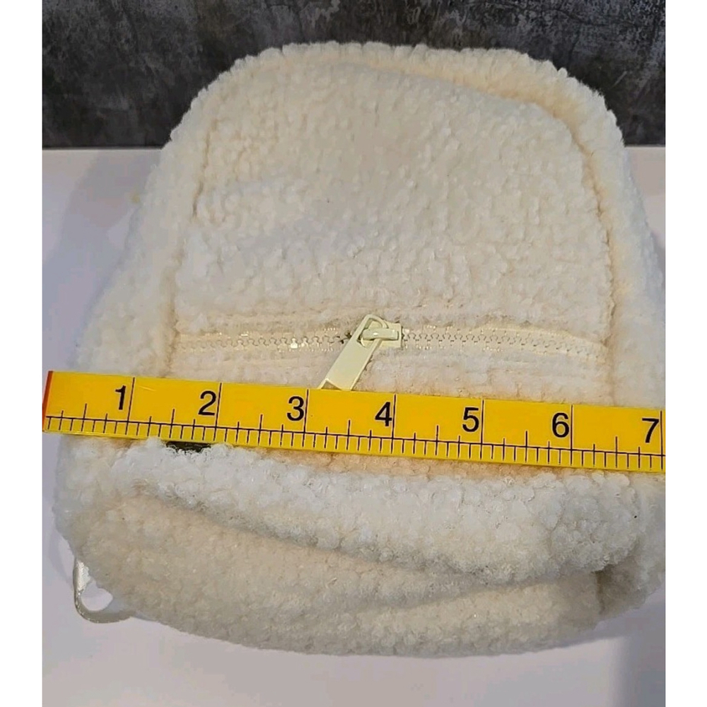 Zella Mini Sherpa Backpack NWT Tags Adjustable Straps 3 Pockets Very Cute! (219) - Picture 6 of 8